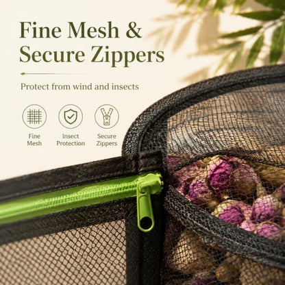 Enclosed Hanging Mesh Drying Rack