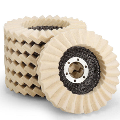 🔥3PCS-Wool Felt Flap Discs Polishing Wheel