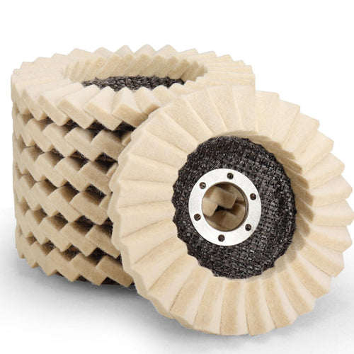 🔥3PCS-Wool Felt Flap Discs Polishing Wheel