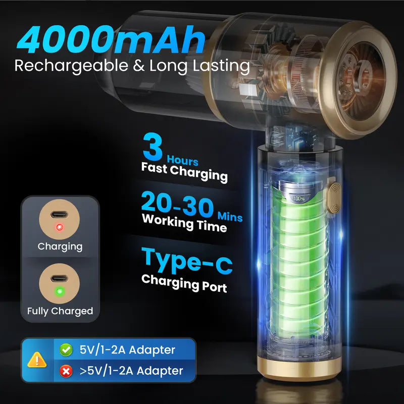 🔥Wireless Handheld Car Vacuum Cleaner Portable Cordless , Vacuum Cleaner with Multi-Nozzles