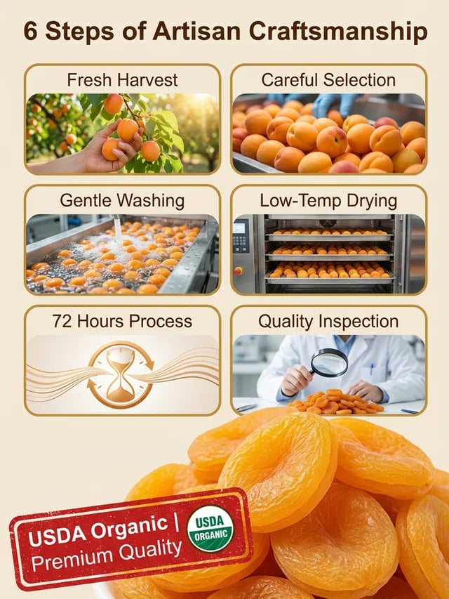 No-Sugar-Added Dried Apricots – 500 g Bag