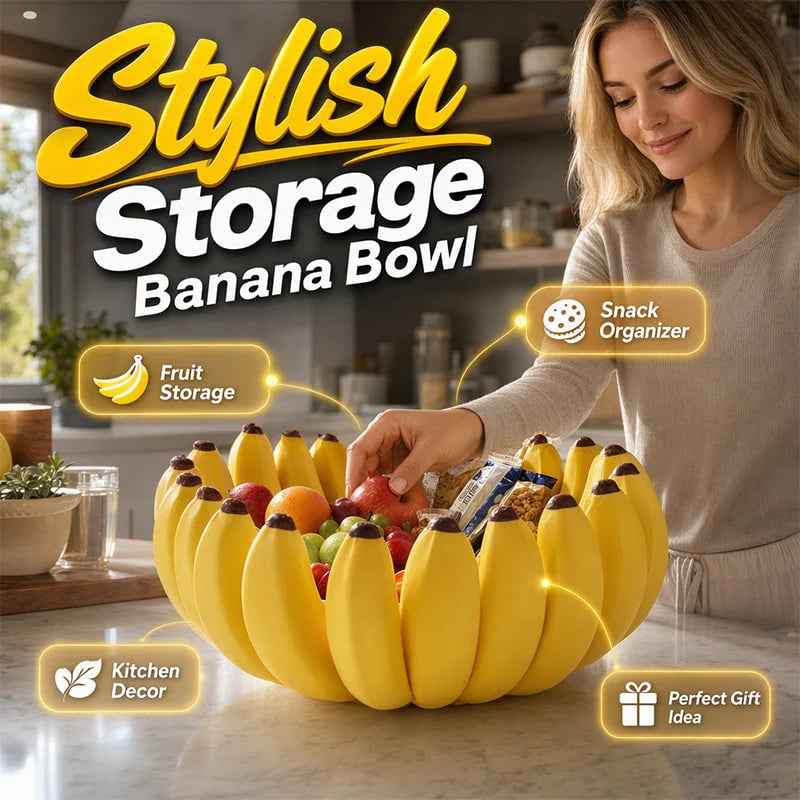 🍌Creative Banana Shape Fruit Bowl🍓