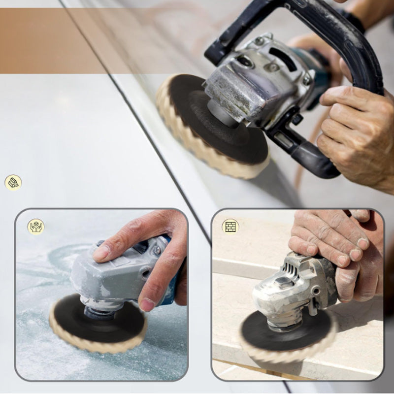 🔥3PCS-Wool Felt Flap Discs Polishing Wheel