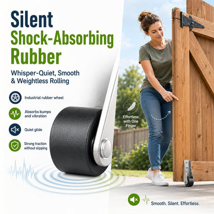 🔧 4 Parks Heavy-Duty Gate Support Wheel – Anti-Sag Fence Repair Roller for Smooth. Easy Gate Movement ✨