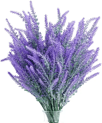 🌸20 Pcs-Outdoor Artificial Lavender Flowers💐