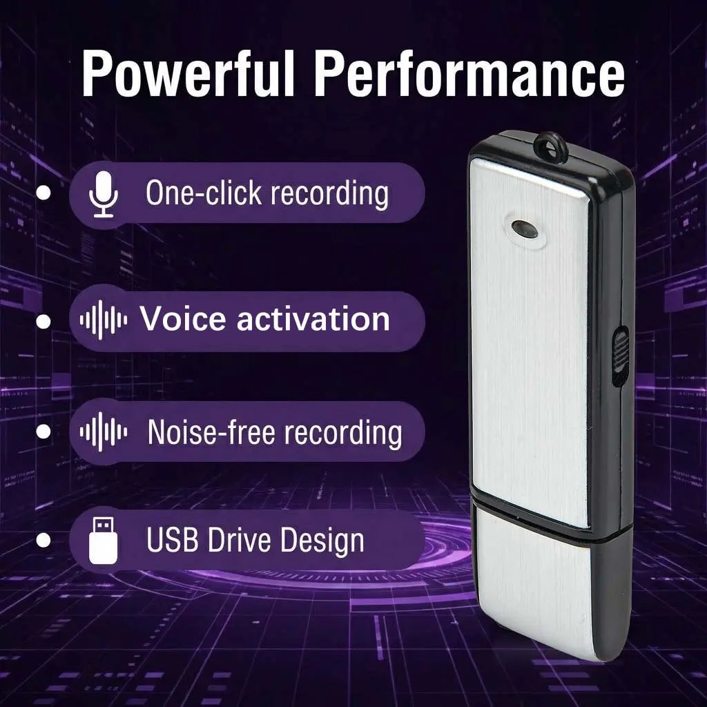 USB Flash Drive Voice Recorder 2-in-1 – Voice Activated