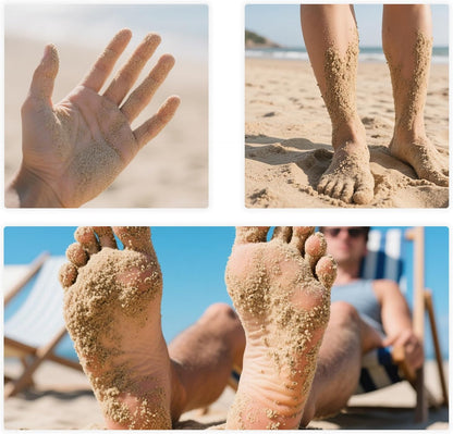 🏖️Beach Sand Remover Powder Bag 2 Pack – Talc-Free Natural Beach Essential