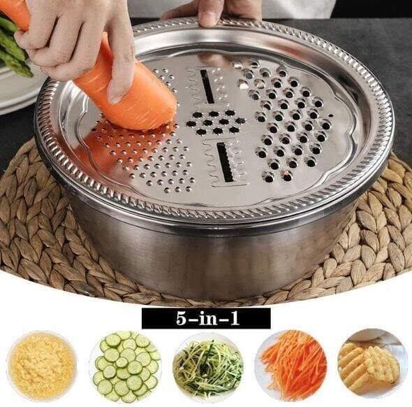Stainless Steel Grater Bowl Set