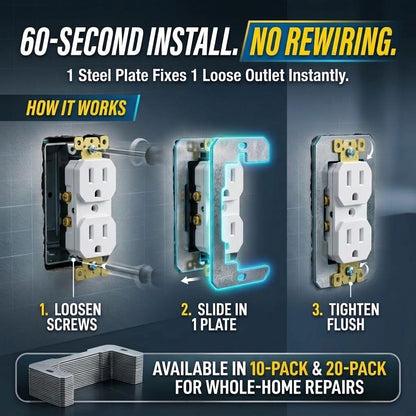 Pro-Grade Galvanized Steel Outlet Spacers & Leveling Shims