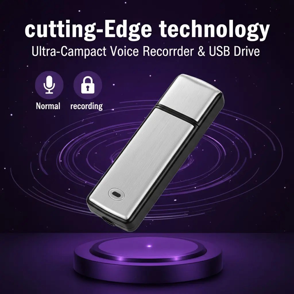 USB Flash Drive Voice Recorder 2-in-1 – Voice Activated