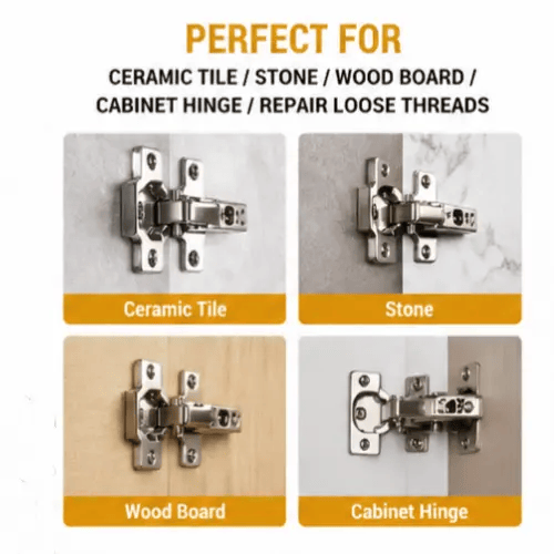100 PCS🔩 6×14mm Short Expansion Screw Set for Cabinet Hinge Repair & Stripped Thread Restoration