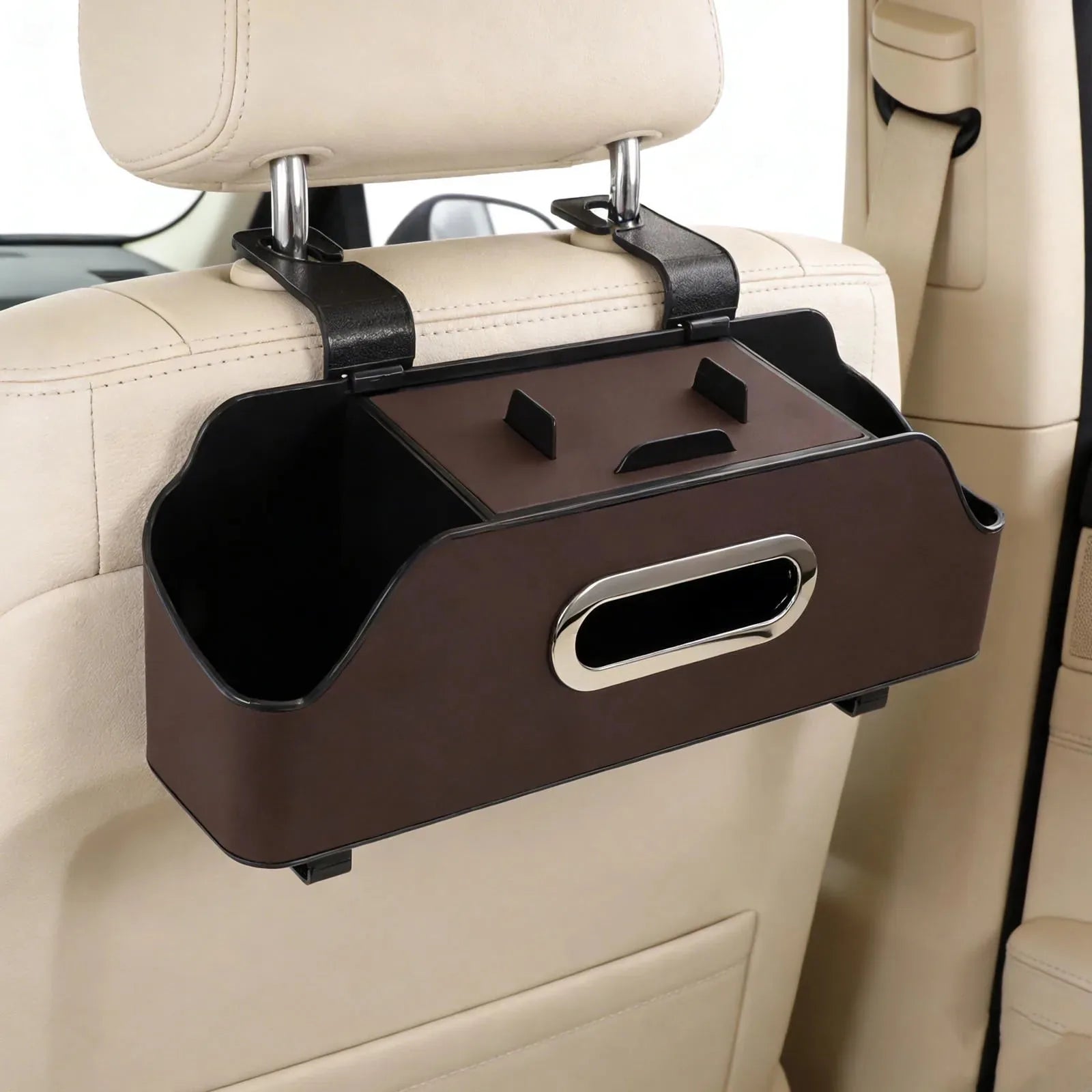 Car Headrest-Mounted Multifunction Storage Tray – product image 4