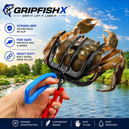 2 PCS Fish Gripper – Multi-Claw Fish Controller for Safe & Easy Handling