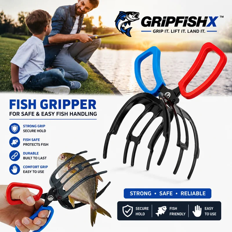 2 PCS Fish Gripper – Multi-Claw Fish Controller for Safe & Easy Handling