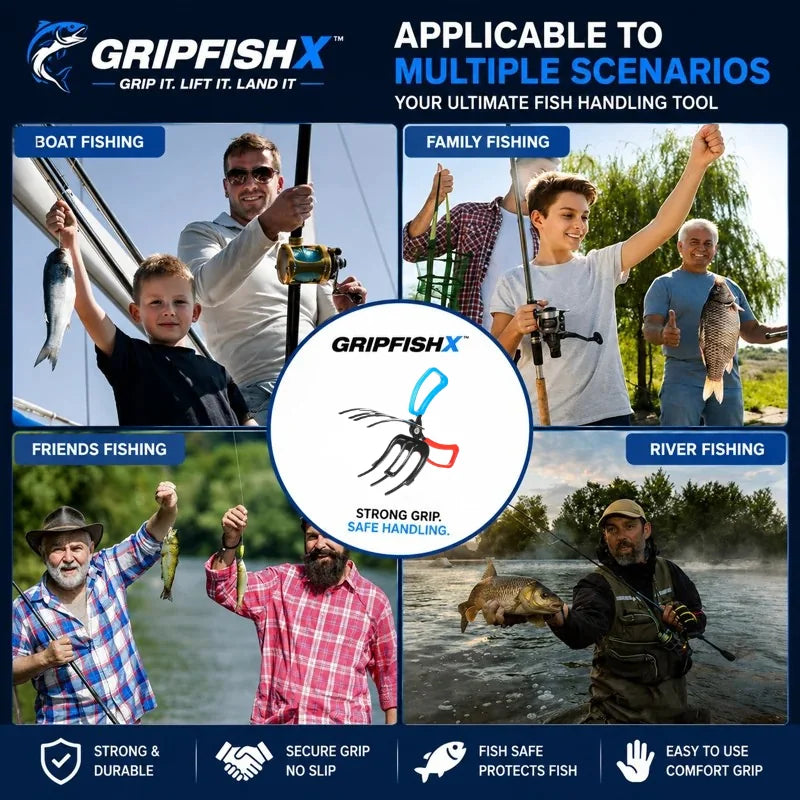 2 PCS Fish Gripper – Multi-Claw Fish Controller for Safe & Easy Handling