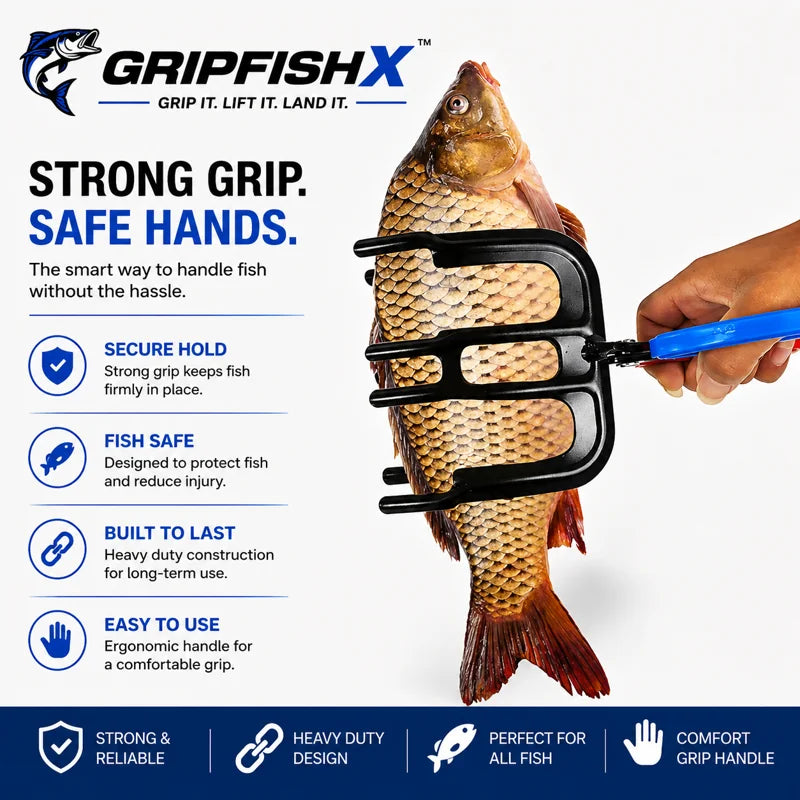 2 PCS Fish Gripper – Multi-Claw Fish Controller for Safe & Easy Handling