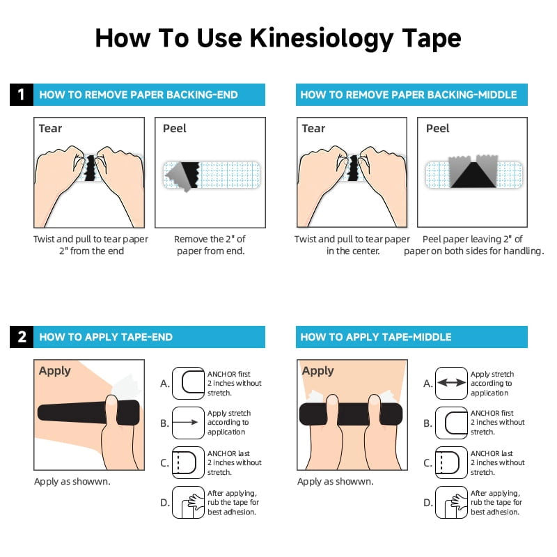 Cotton Kinesiology Tape-2 Rolls