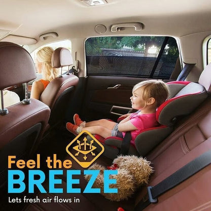 🚗 Universal Car Window Screens — 4-Piece Set for Front & Rear Windows