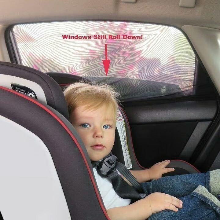 🚗 Universal Car Window Screens — 4-Piece Set for Front & Rear Windows