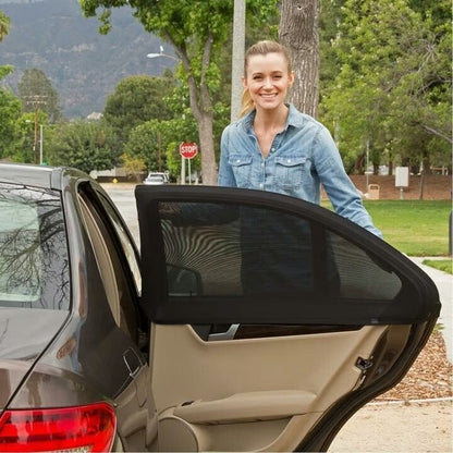 🚗 Universal Car Window Screens — 4-Piece Set for Front & Rear Windows