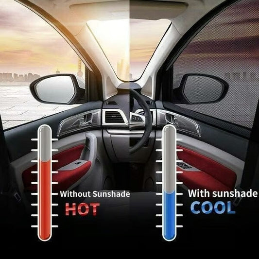 🚗 Universal Car Window Screens — 4-Piece Set for Front & Rear Windows