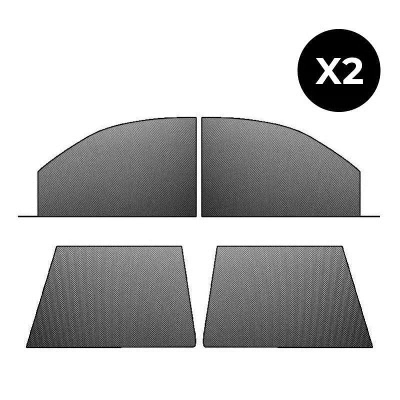 🚗 Universal Car Window Screens — 4-Piece Set for Front & Rear Windows