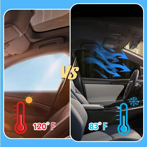 🚗 Universal Car Window Screens — 4-Piece Set for Front & Rear Windows