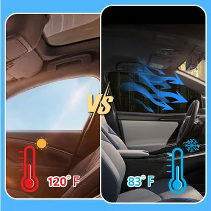 🚗 Universal Car Window Screens — 4-Piece Set for Front & Rear Windows