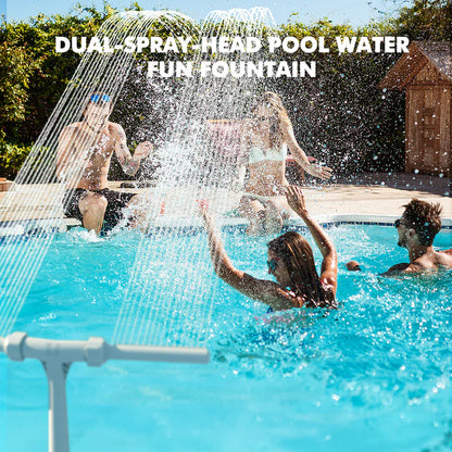 Dual-Head Pool Fountain