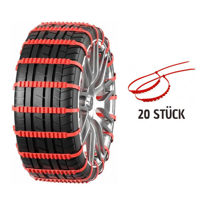 Universal Anti-Slip Snow Chains for Cars & Motorcycles | Essential Winter & Off-Road Emergency Gear