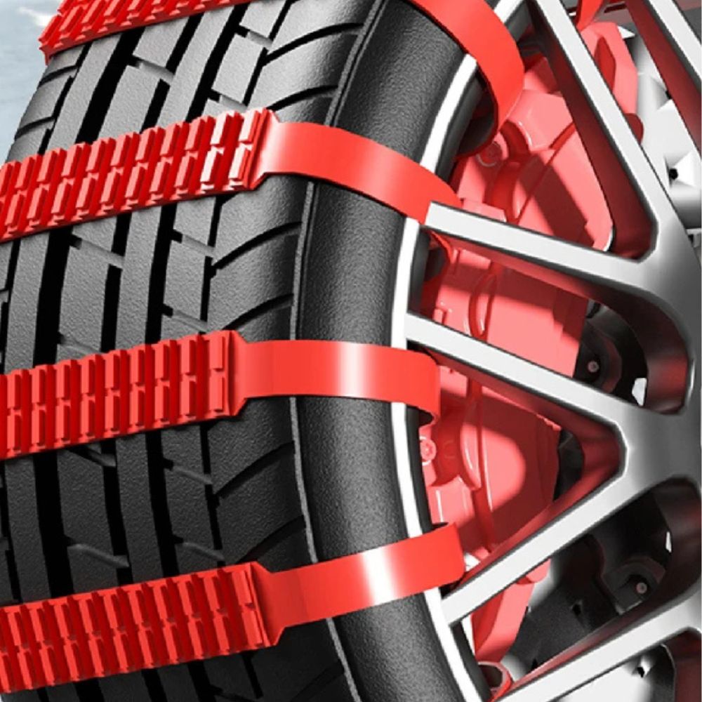 Universal Anti-Slip Snow Chains for Cars & Motorcycles | Essential Winter & Off-Road Emergency Gear