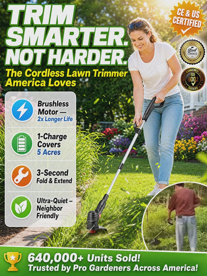 Compact Cordless Garden Weeder – US Plug