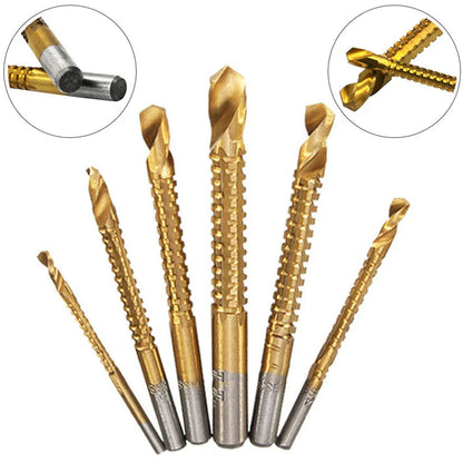 6 Pcs Metal Thread Steel Drill Bits