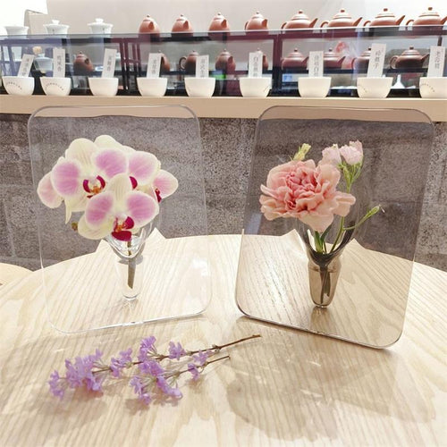 ⏳Time-Limited Special⏰3 PCS-Photo Frame Shaped Clear Flower Vase – Nordic Style. Acrylic. Desktop Decor ✨