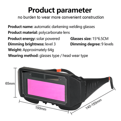 📢📢50% OFF !! ⏰Auto Dimming Welding Glasses-2 SET