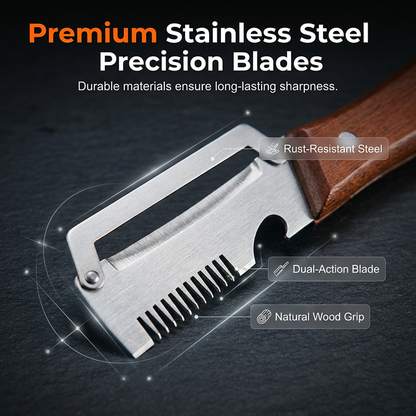 🎁3-in-1 Scallion Shredder & Peeler Kitchen Tool-2 PCS