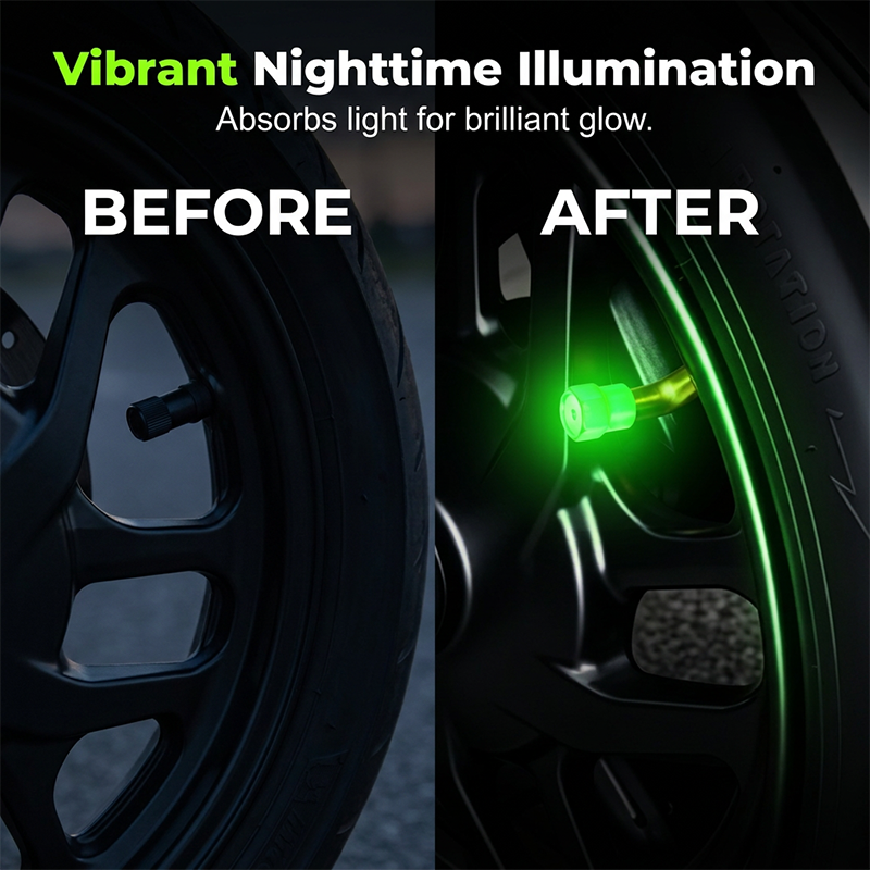 Universal Luminous Tire Valve Caps-16 PCS