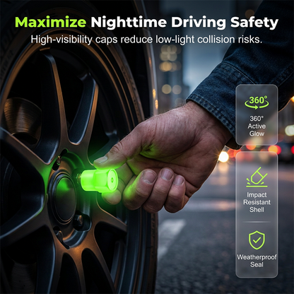 Universal Luminous Tire Valve Caps-16 PCS