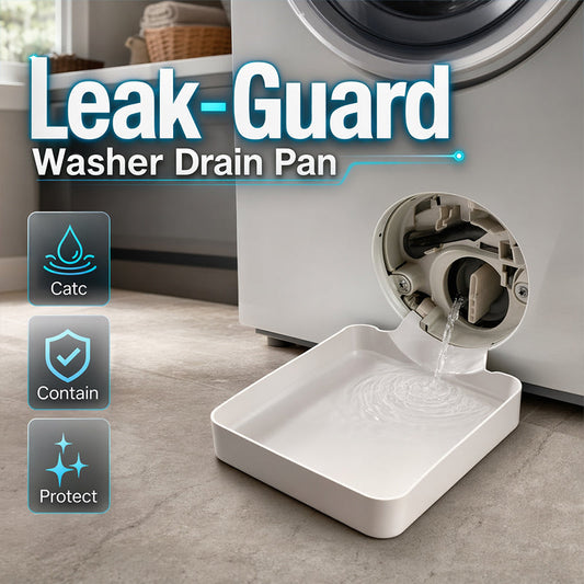 🛡️🚫💧 Universal Front-Load Washer Drain Pan Set – Leak Proof Floor Protection