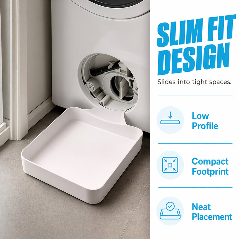 🛡️🚫💧 Universal Front-Load Washer Drain Pan Set – Leak Proof Floor Protection
