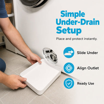 🛡️🚫💧 Universal Front-Load Washer Drain Pan Set – Leak Proof Floor Protection