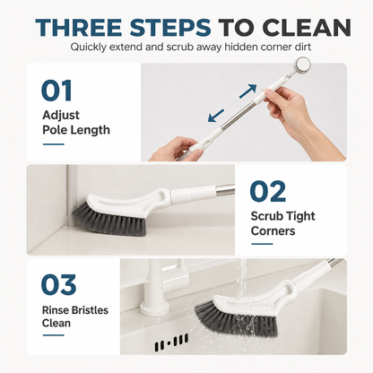 Telescoping Slim Crevice Scrub Brush for Hard-to-Reach Cleaning – image 8