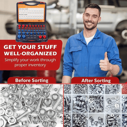 26-Piece Metric & SAE Thread Checker Set - image 2