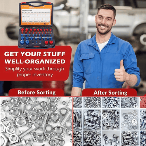 26-Piece Metric & SAE Thread Checker Set - image 2