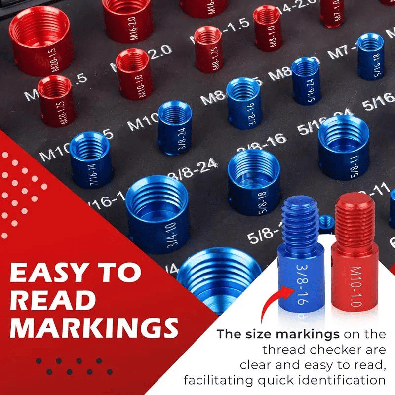 26-Piece Metric & SAE Thread Checker Set - image 3