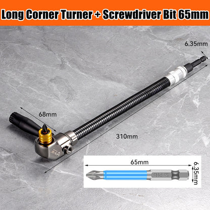 Flexible 90 Degree Right Angle Drill Attachment - image 1