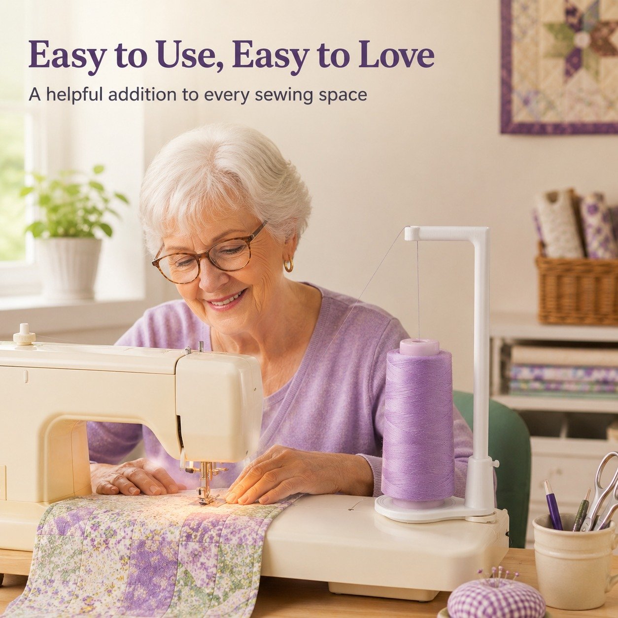 Large Capacity Sewing Thread Spool Stand - image 4