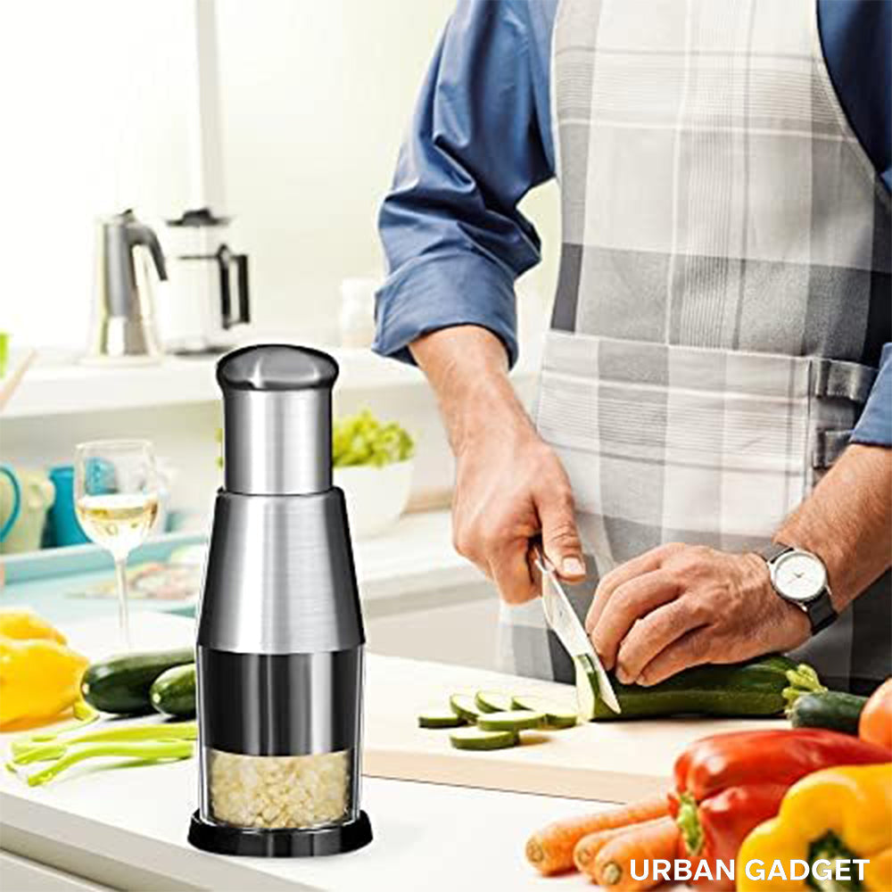Stainless Steel Press-Down Food Chopper – product image 3