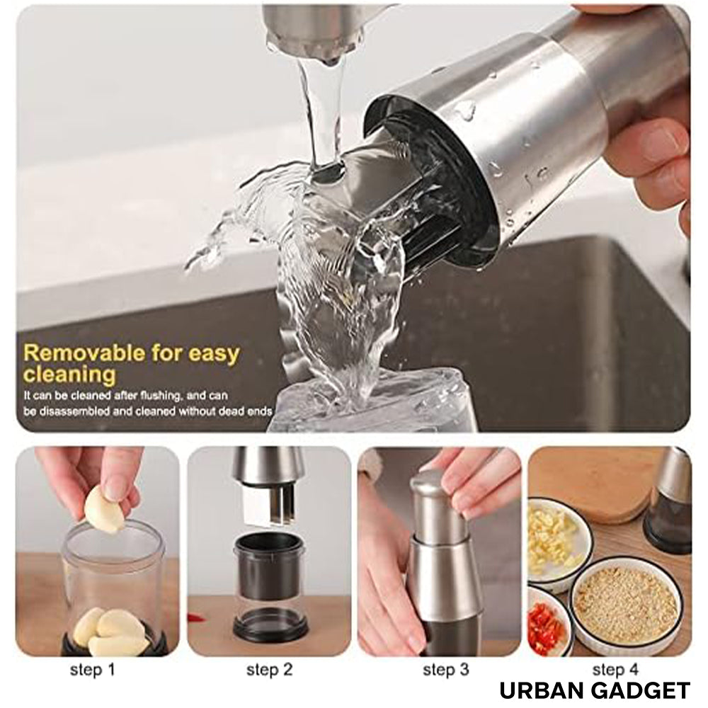 Stainless Steel Press-Down Food Chopper – product image 4