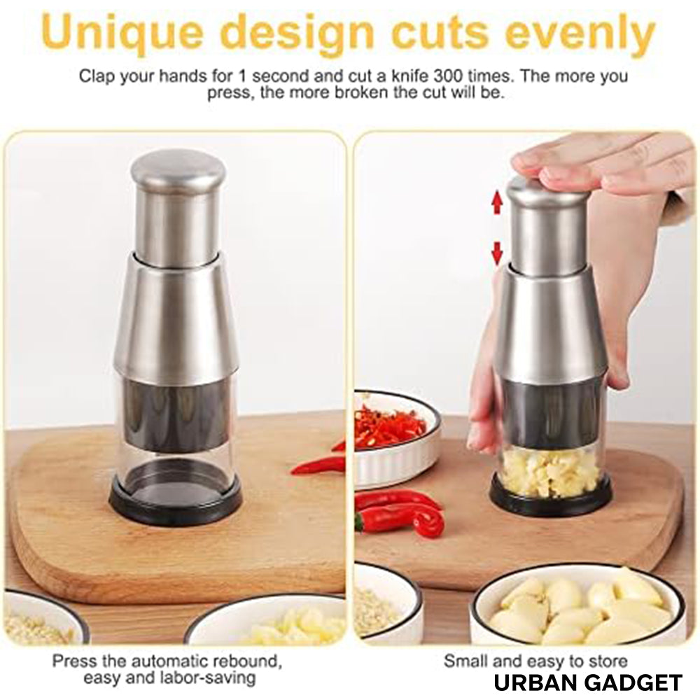 Stainless Steel Press-Down Food Chopper – product image 5